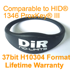 Printable Proximity Wristband-37bit H10304 Compare to HID reader